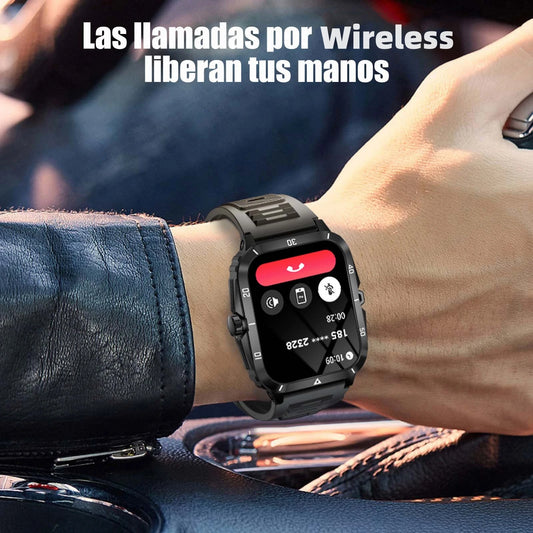 LaNikar Smart Watch 3ATM Waterproof IPS Screen Military KT71 Men 100+ Sport Mode Heart Rate Blood Pressure For Huawei Xiaomi