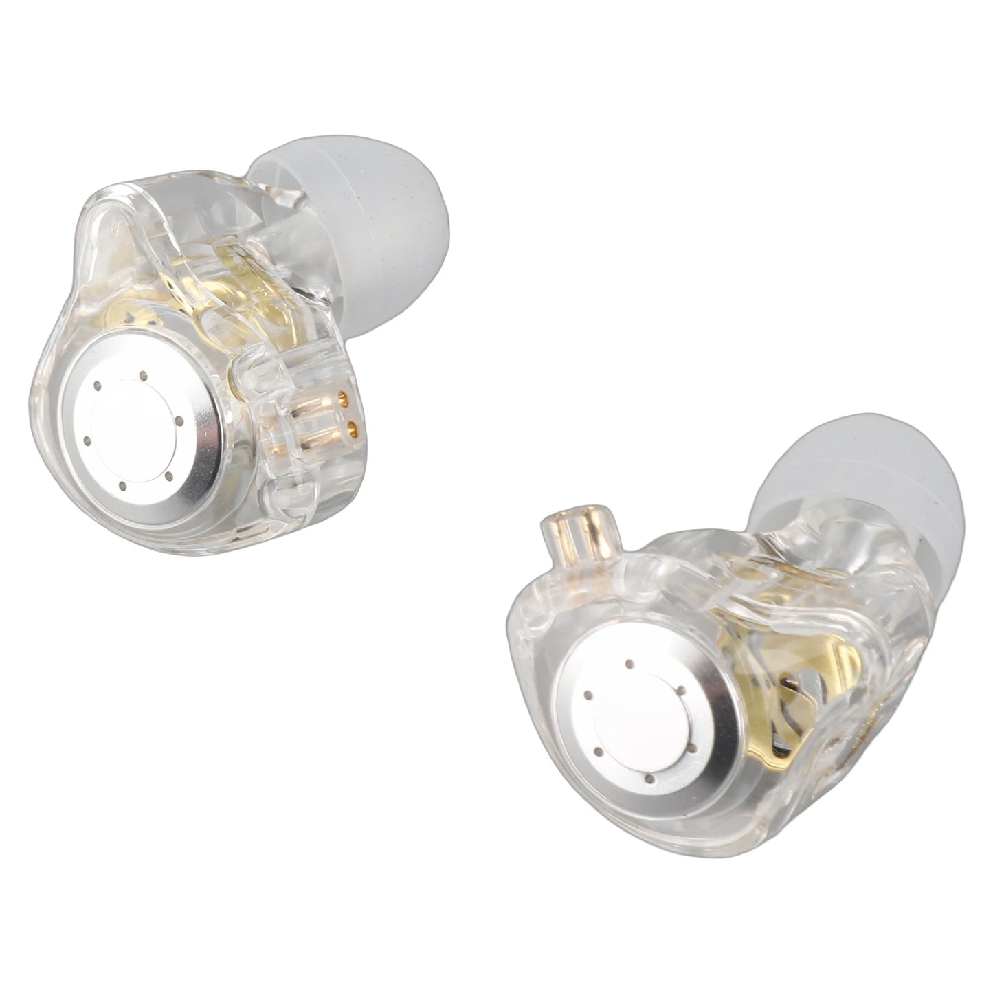 Comfortable In-Ear Stage Monitor Headphone Dual Magnetic Dynamic Unit Earphone Shock Bass Earbuds with 0.75mm Detachable Cable