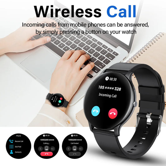 G.L Wear 2025 Women's Smartwatch Bluetooth Talk 1.46 Touch Screen Men's Smartwatch Health Monitoring IP68 Waterproof Fitness