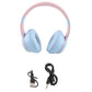 Fashion Wireless BT Headphone with Microphone Wired Memory Card Support Headset for Phone Tablet PC Laptop