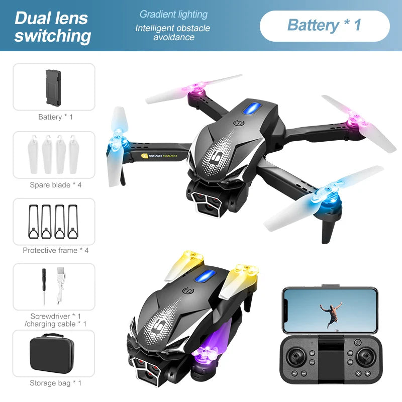 LU200 Drone 8K GPS Professional HD Aerial Photography Triple-Camera WIFI Omnidirectional Obstacle Avoidance Drone 10000M