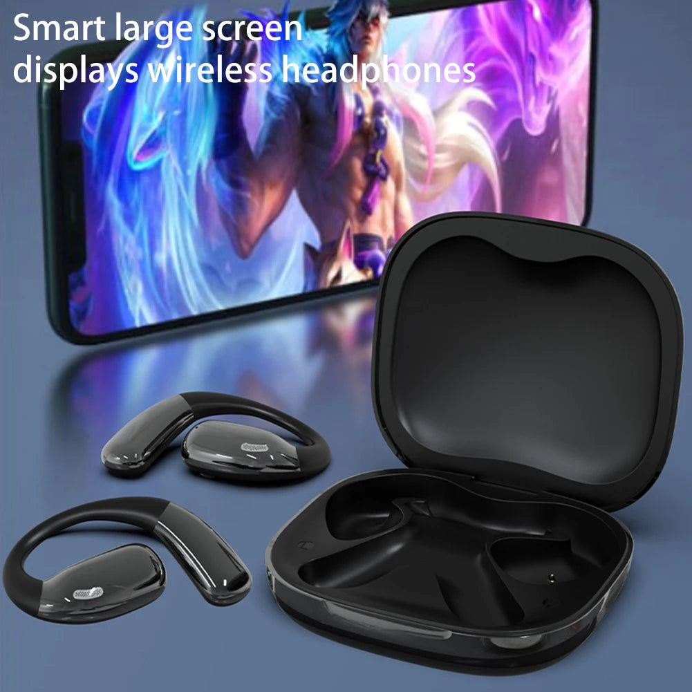 Earhook Sports Headphones Bluetooth-Compatible 5.3 Noise Cancelling Wireless Earbuds Sport Earphones for Running Driving Working