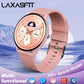 LAXASFIT 2025 Women's Smart Watch Bluetooth Talk 1.46 Touch Screen Health Monitoring IP68 Waterproof Men's Fitness Smartwatch
