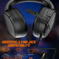 NUBWO HG04L Gaming Headset 3.5mm Jack Clear Unidirectional Mic Soft Memory Earmuffs for PS5/PS4 Xbox Series X|S/Xbox One Switch