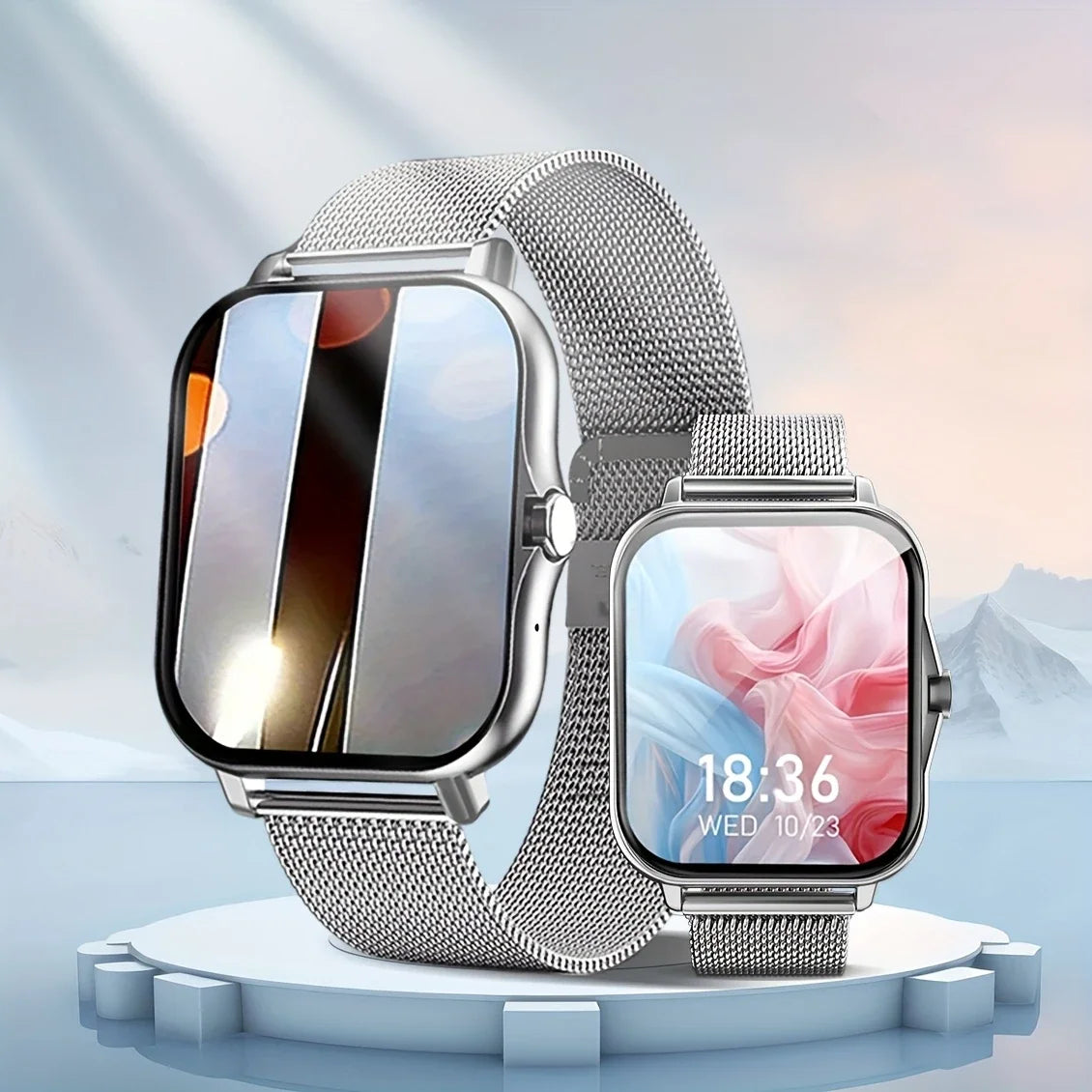 1.83-Inch Smartwatch for Men and Women - Wireless Calling, Music Playback, Weather Forecast, Call & App Notifications