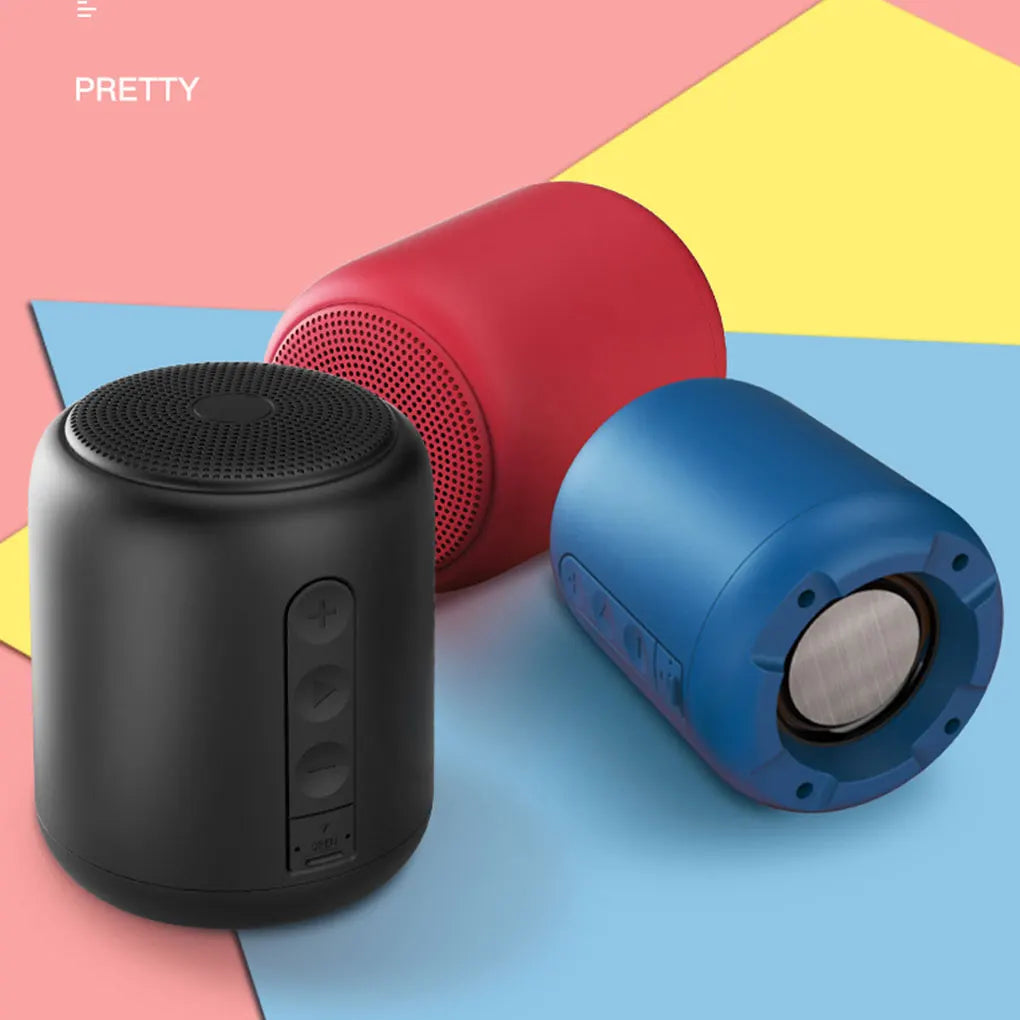 ABS Portable Bluetooth Speakers With High-fidelity Sound Compact And Portable Wireless Connection Red