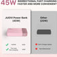 JUOVI 20000mah Power Bank 45W Fast Charging Battery Pack with LED Display for iPhone Android Laptop etc