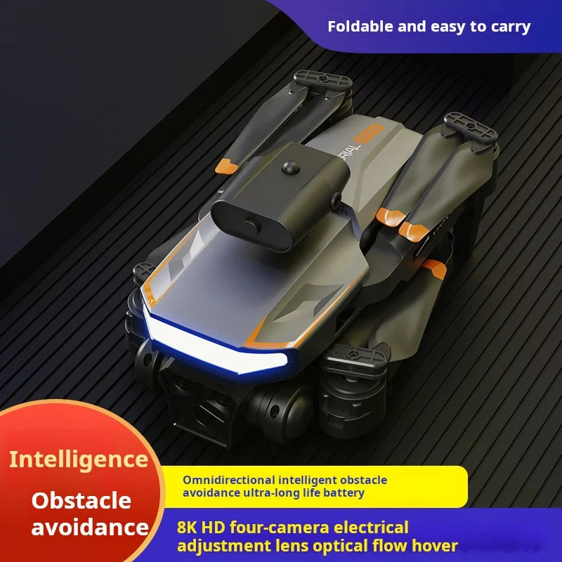 P18 Drone Brushless Motor 8K 5G HD Triple Camera Optical Flow Positioning GPS Obstacle Avoidance RC Quadcopter Toys Gift