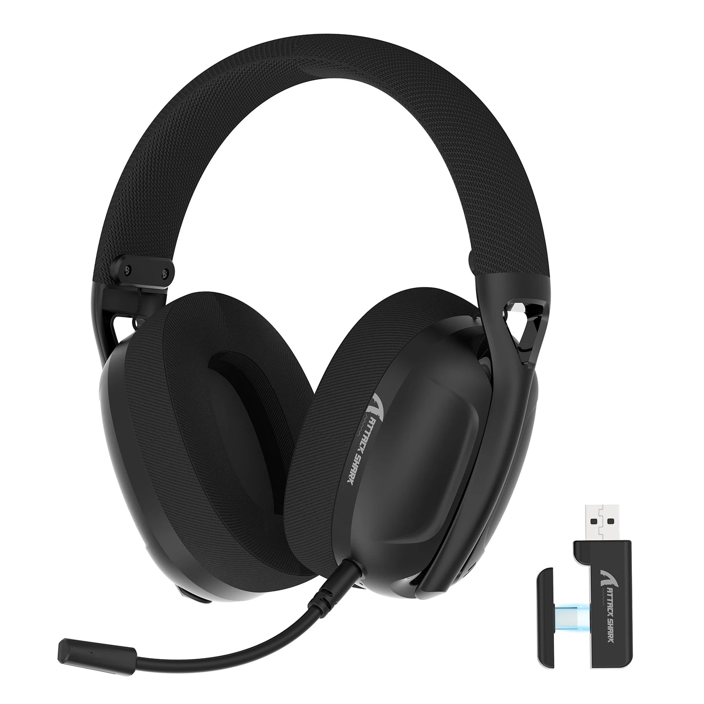 ATTACK SHARK L80 Ultra-Light Tri-Mode Gaming Headset Lightweight Wireless Gaming Headset for PC/PS4/PS5/Switch/Xbox
