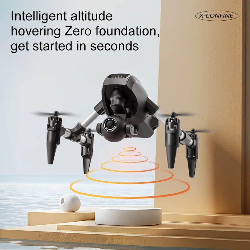 V42 Mini Drone Alloy Architecture 8K HD Dual Camera WIFI FPV Quadcopter Remote Control Unmanned Toy's Gift