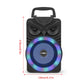 HiFi Stereo Subwoofer Bluetooth-Compatible FM Radio Aux Karaoke Handheld Sound Subwoofer RGB Light Portable Wireless Loudspeaker