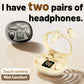 Mini Invisible Short Stem Bluetooth Earbuds 2 Pairs Waterproof Wireless Earphones with Mic for Sleep Sports Work