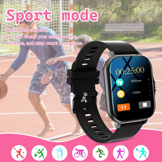 Kids' Smart Watch With Wireless Calling, Multi-Sport Modes,Sports Watch For Iphone/Android