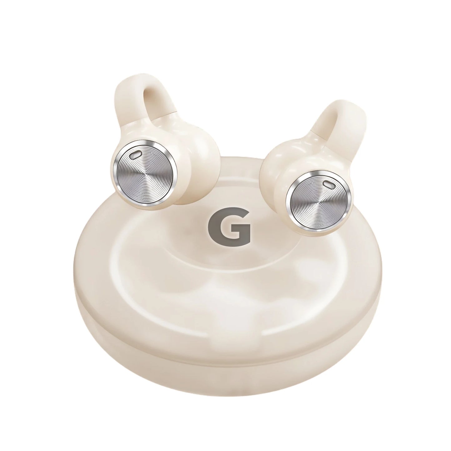 Ear Clip Wireless Bluetooth Earbuds, Crystal Clear Calls，Comfortable for Gym,  Cycling. Secure Fit, Stable for All-Day Use.
