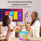 Mini Bluetooth Karaoke Speaker with Mic Portable LED Light Sound Box Music Player Family Singing Kids Gift
