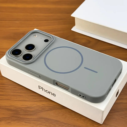 Luxury Matte Magnetic Phone Case For iPhone 17 16 15 14 13 12 Pro Max 16 Plus 17Pro 17 Air Magsafe Wireless Charge Hard PC Cover