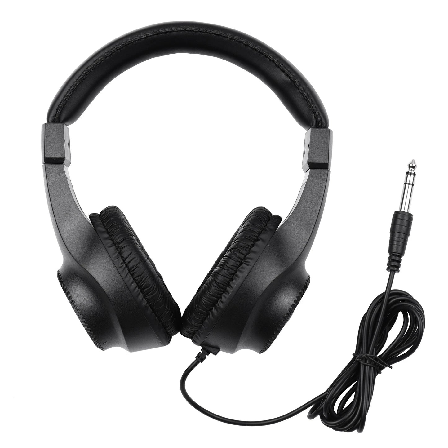 【New】Wired Headset Self Adjusting Headband 6.5mm Single Jack Stereo Monitoring Headphone for Electronic Musical Instruments