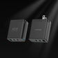 2packs 45W 3 Port USB Charger Type C Fast Charge Mobile Phone Adapter For iPhone Samsung Xiaomi Huawei Quick Charge Wall Charger