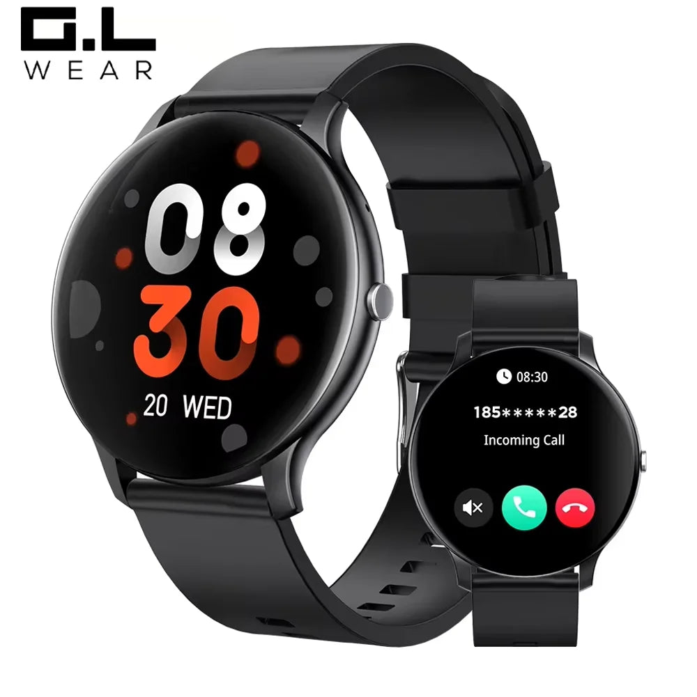 G.L Wear 2025 Women's Smartwatch Bluetooth Talk 1.46 Touch Screen Men's Smartwatch Health Monitoring IP68 Waterproof Fitness