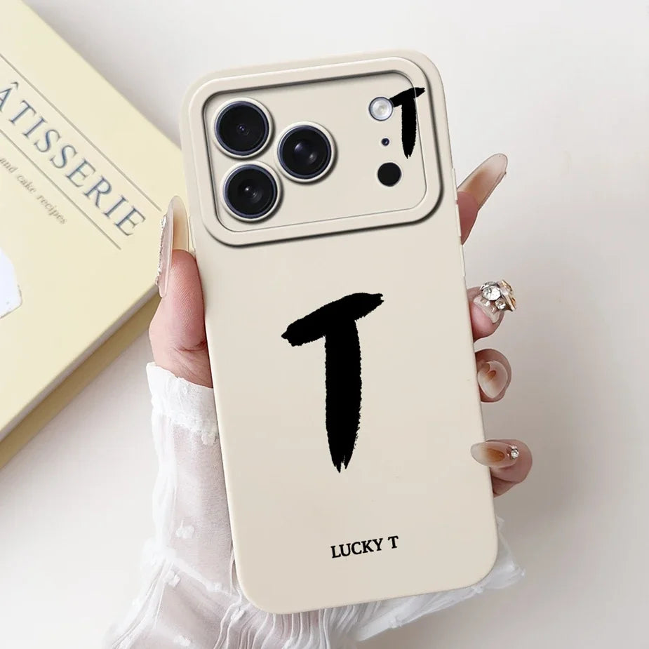 For Apple iPhone 17 Pro Max Case New Lucky Letters Cover Soft Silicone Phone Case For iPhone 17 Air iPhone17 Pro Back Cover Bags