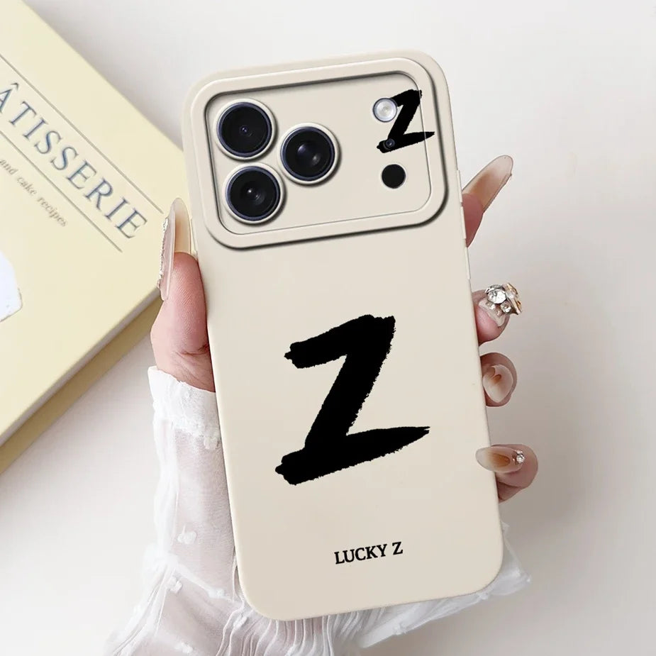 For Apple iPhone 17 Pro Max Case New Lucky Letters Cover Soft Silicone Phone Case For iPhone 17 Air iPhone17 Pro Back Cover Bags