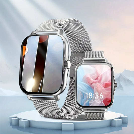 1.83-Inch Smartwatch for Men and Women - Wireless Calling, Music Playback, Weather Forecast, Call & App Notifications