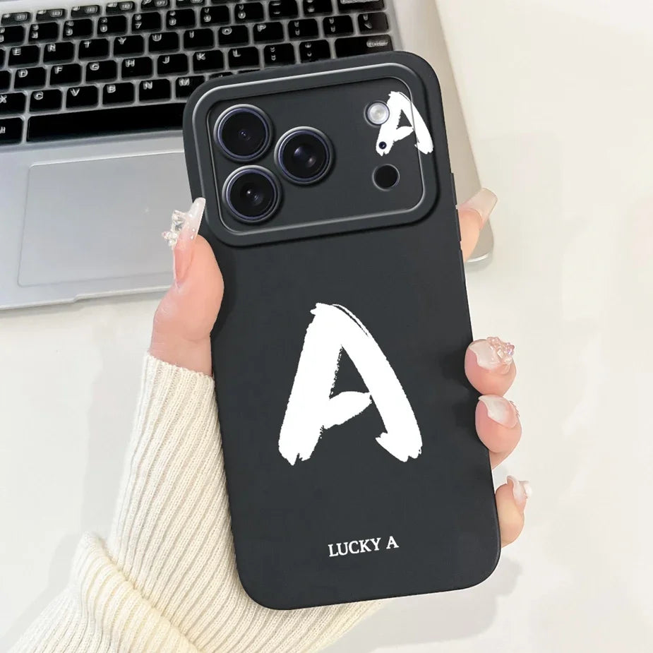 For Apple iPhone 17 Pro Max Case New Lucky Letters Cover Soft Silicone Phone Case For iPhone 17 Air iPhone17 Pro Back Cover Bags
