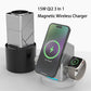 25W 3in1 Magnetic Wireless Charger Stand Fast Charging Dock for iPhone 16 15 14 13 Max Samsung S23 S22 S24