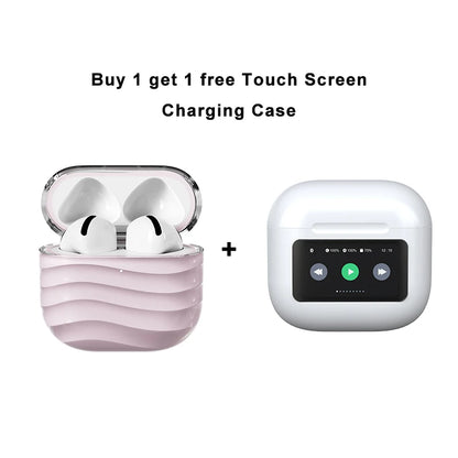W&O T17-2 TWS Noise Reduction Earphone Bluetooth Headphones Wireless Headset HIFI Earbuds Extra Charging Case with Touch Screen