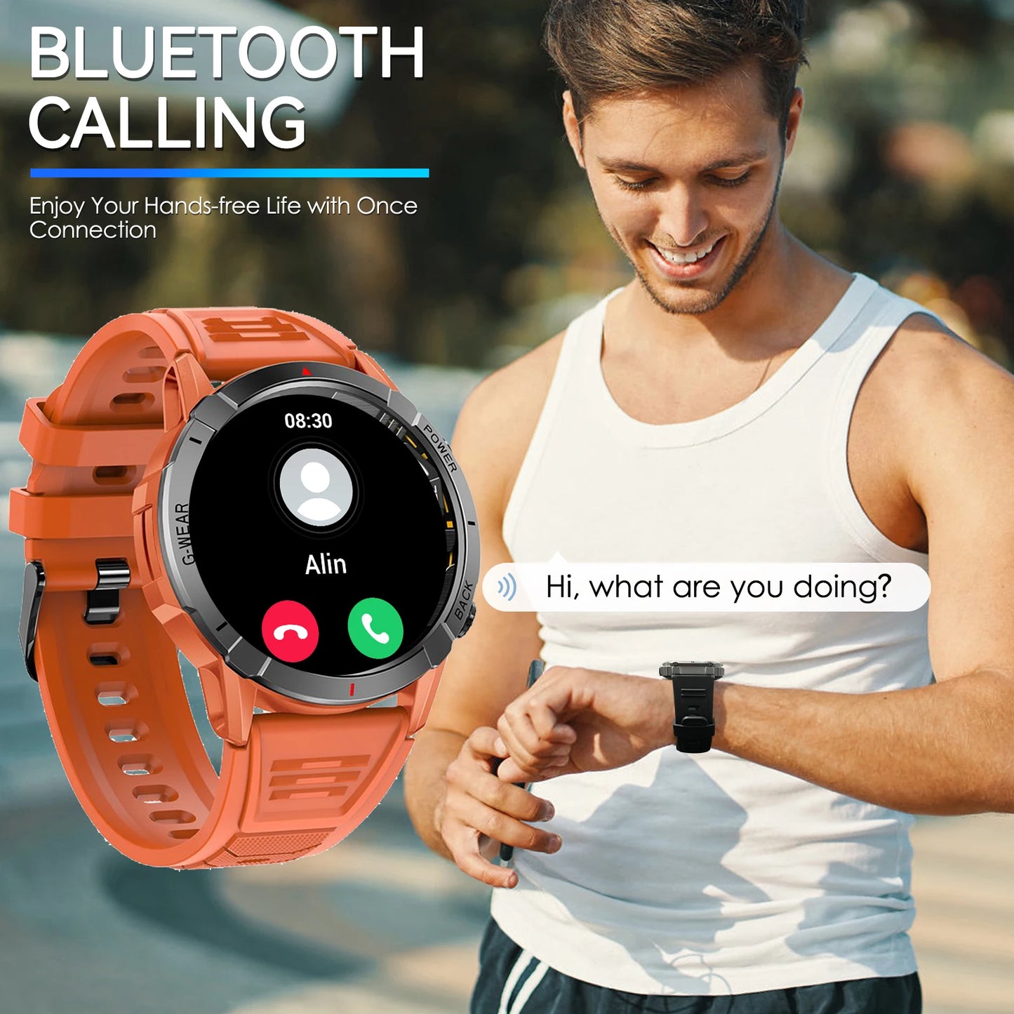 LaNikar Smart Watches with Activity Tracker with Multiple Sport Modes Heart Rate Sleep Blood Oxygen Monitor for iPhone Android