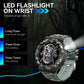 EIGIIS Smart Watch for Men with LED Flashlight 100+Sport Modes 3ATM Waterproof Fitness Tracker with Sleep Heart Rate Monitor