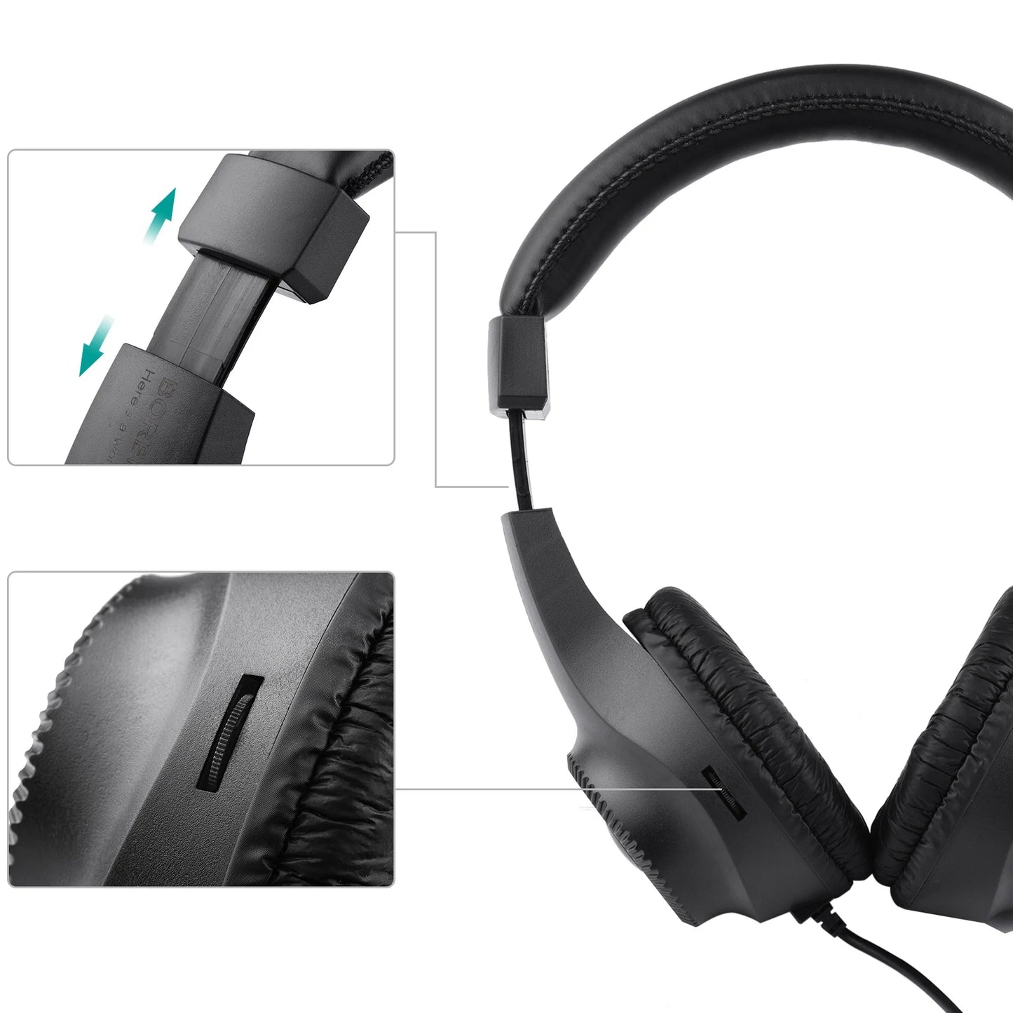 【New】Wired Headset Self Adjusting Headband 6.5mm Single Jack Stereo Monitoring Headphone for Electronic Musical Instruments