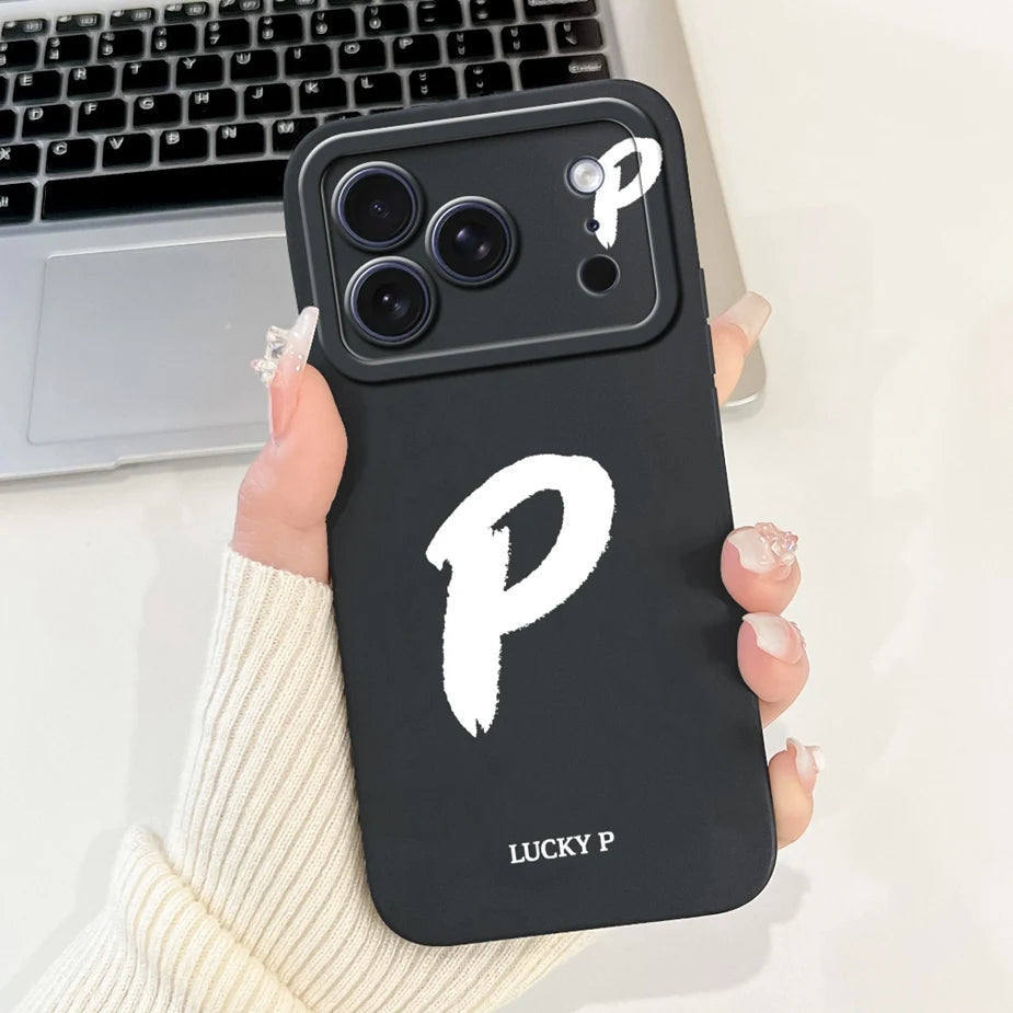 For Apple iPhone 17 Pro Max Case New Lucky Letters Cover Soft Silicone Phone Case For iPhone 17 Air iPhone17 Pro Back Cover Bags