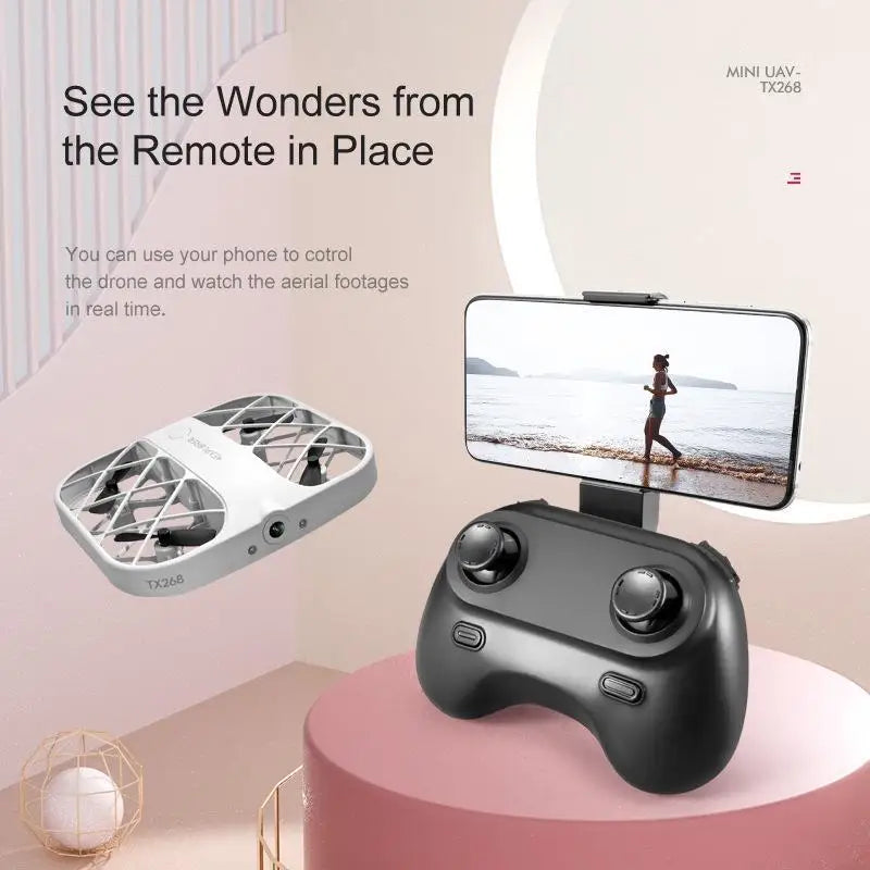 JJRC H107 Mini Drone Dron 8K 4K Quadcopter with Camera Real-Time Transmission Mini Pocket UFO Small Remote Control Plane Toy Boy