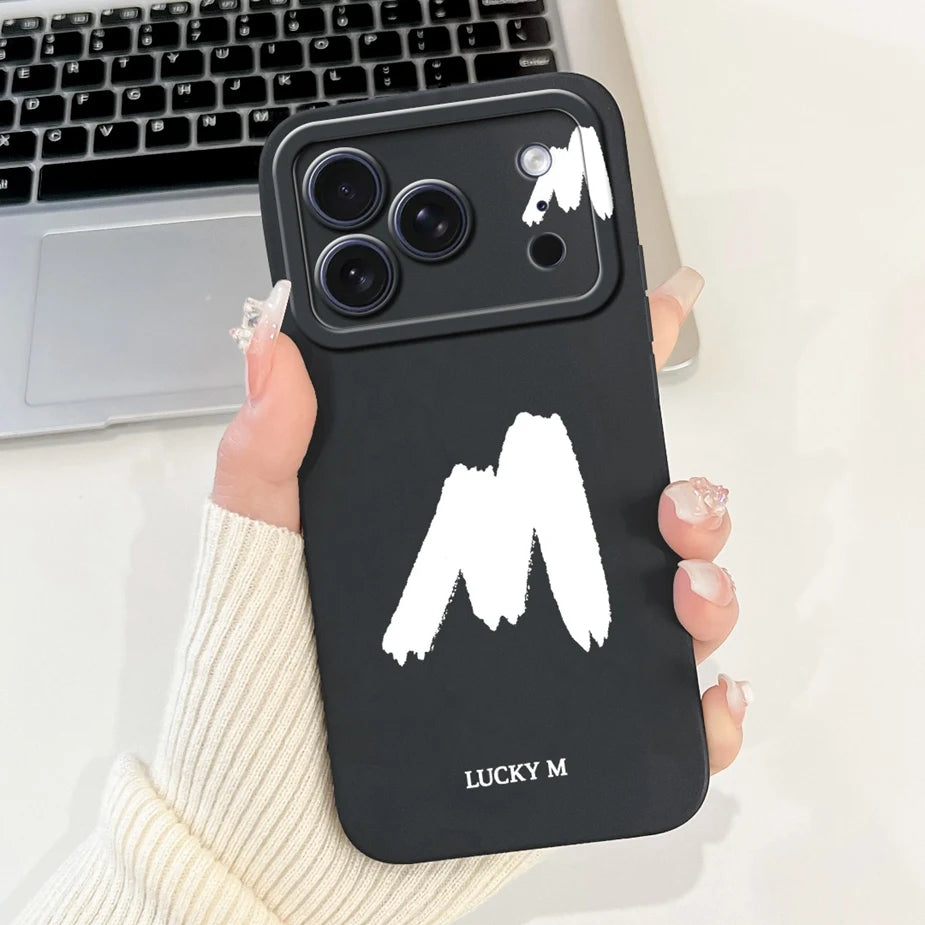 For Apple iPhone 17 Pro Max Case New Lucky Letters Cover Soft Silicone Phone Case For iPhone 17 Air iPhone17 Pro Back Cover Bags
