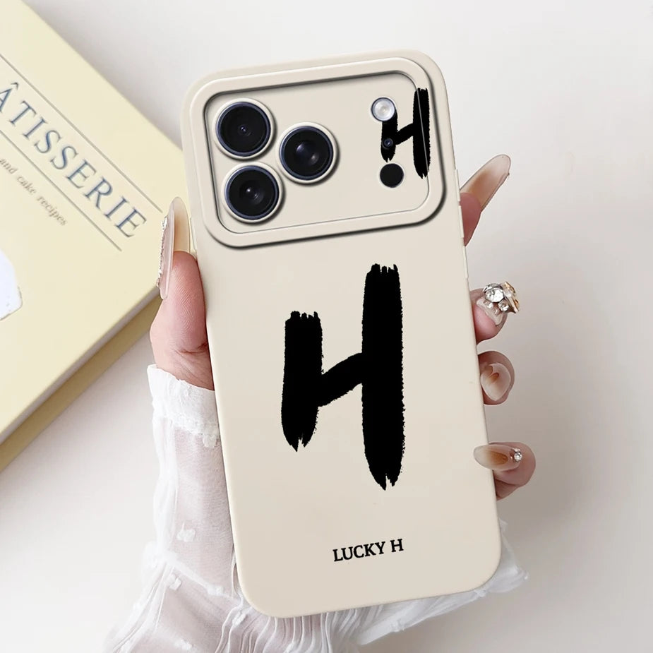 For Apple iPhone 17 Pro Max Case New Lucky Letters Cover Soft Silicone Phone Case For iPhone 17 Air iPhone17 Pro Back Cover Bags