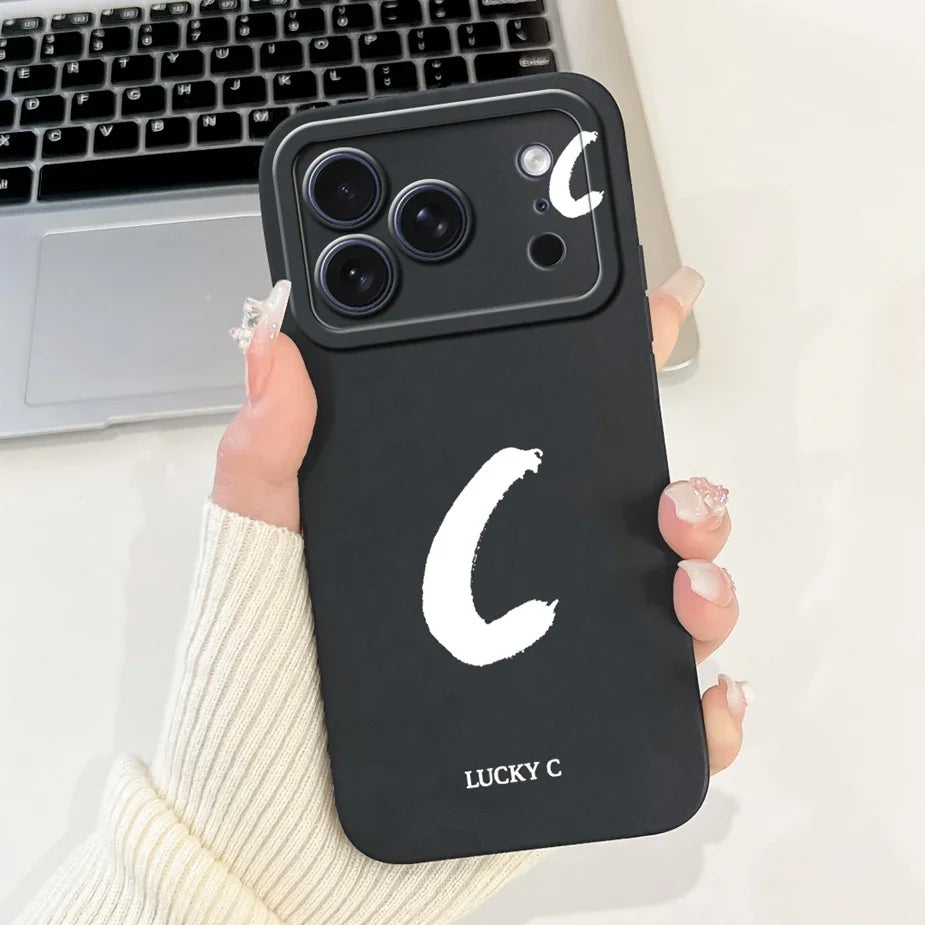 For Apple iPhone 17 Pro Max Case New Lucky Letters Cover Soft Silicone Phone Case For iPhone 17 Air iPhone17 Pro Back Cover Bags