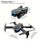 E99Pro 4K FPV Drone with 1080P Wide-Angle Camera, WiFi Real-Time Transmission, Foldable & Altitude Hold Upgrade Perfect Gift