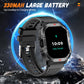 LAXASFIT New Smart Watch 2.01 Display Men Sports Watch LED Flashlight Bluetooth Call Health Monitor IP68 Waterproof Smart Watch