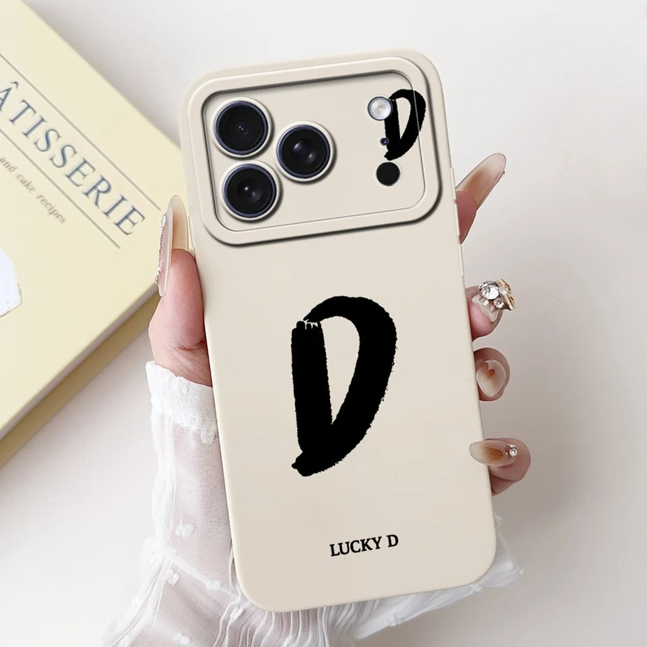 For Apple iPhone 17 Pro Max Case New Lucky Letters Cover Soft Silicone Phone Case For iPhone 17 Air iPhone17 Pro Back Cover Bags