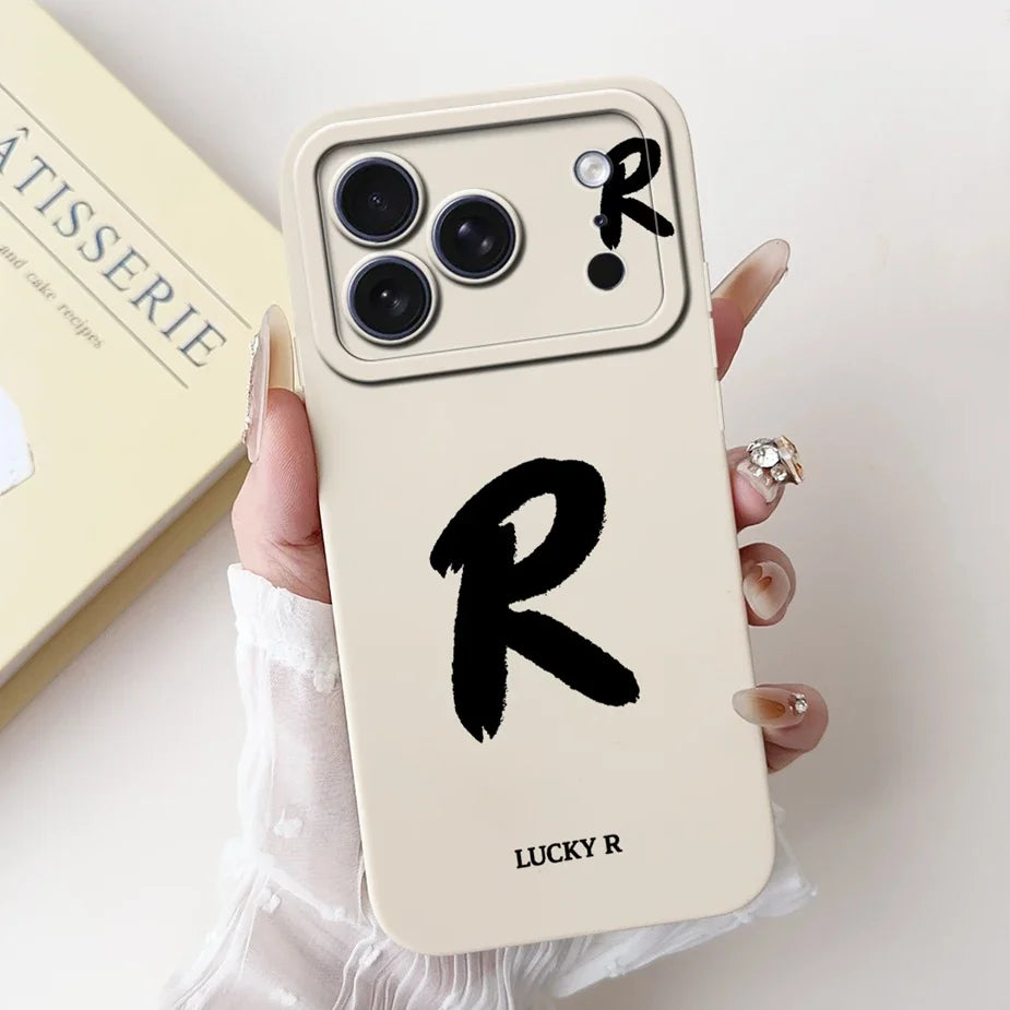 For Apple iPhone 17 Pro Max Case New Lucky Letters Cover Soft Silicone Phone Case For iPhone 17 Air iPhone17 Pro Back Cover Bags