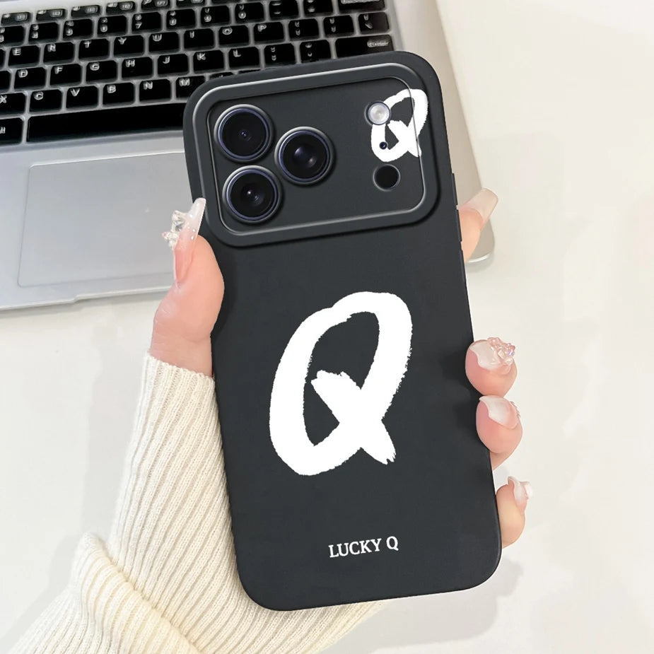 For Apple iPhone 17 Pro Max Case New Lucky Letters Cover Soft Silicone Phone Case For iPhone 17 Air iPhone17 Pro Back Cover Bags