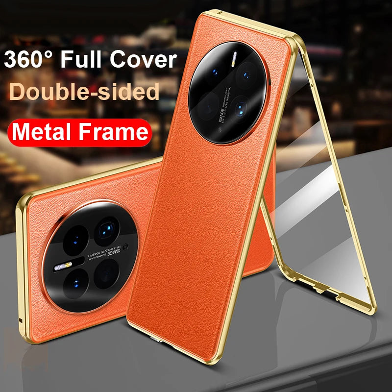 Luxury Leather Glass 360° Cover for Honor Magic 6 7 Pro HD Shockproof Bumper Phone Case Funda for Honor Magic 6 5 4 Lite 5G2028