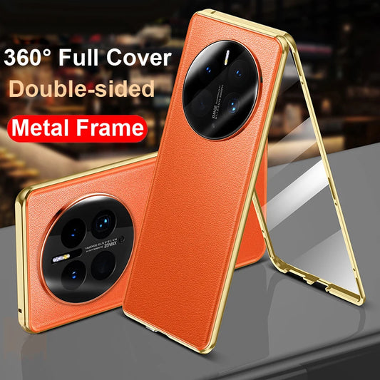 Luxury Leather Glass 360° Cover for Honor Magic 6 7 Pro HD Shockproof Bumper Phone Case Funda for Honor Magic 6 5 4 Lite 5G2028