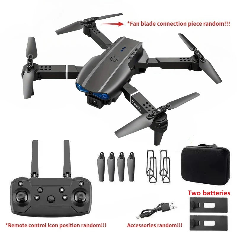 E99Pro 4K FPV Drone with 1080P Wide-Angle Camera, WiFi Real-Time Transmission, Foldable & Altitude Hold Upgrade Perfect Gift