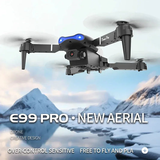 E99Pro 4K FPV Drone with 1080P Wide-Angle Camera, WiFi Real-Time Transmission, Foldable & Altitude Hold Upgrade Perfect Gift