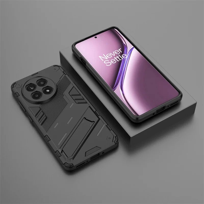 Shockproof Armor Case For OnePlus 13 13R 12 12R Nord CE4 CE 4 CE3 Lite 5G Magnetic Stand Holder Phone Cover For OnePlus13 Funda