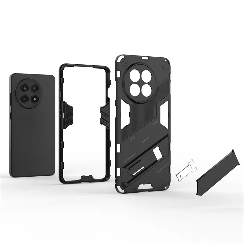 Shockproof Armor Case For OnePlus 13 13R 12 12R Nord CE4 CE 4 CE3 Lite 5G Magnetic Stand Holder Phone Cover For OnePlus13 Funda