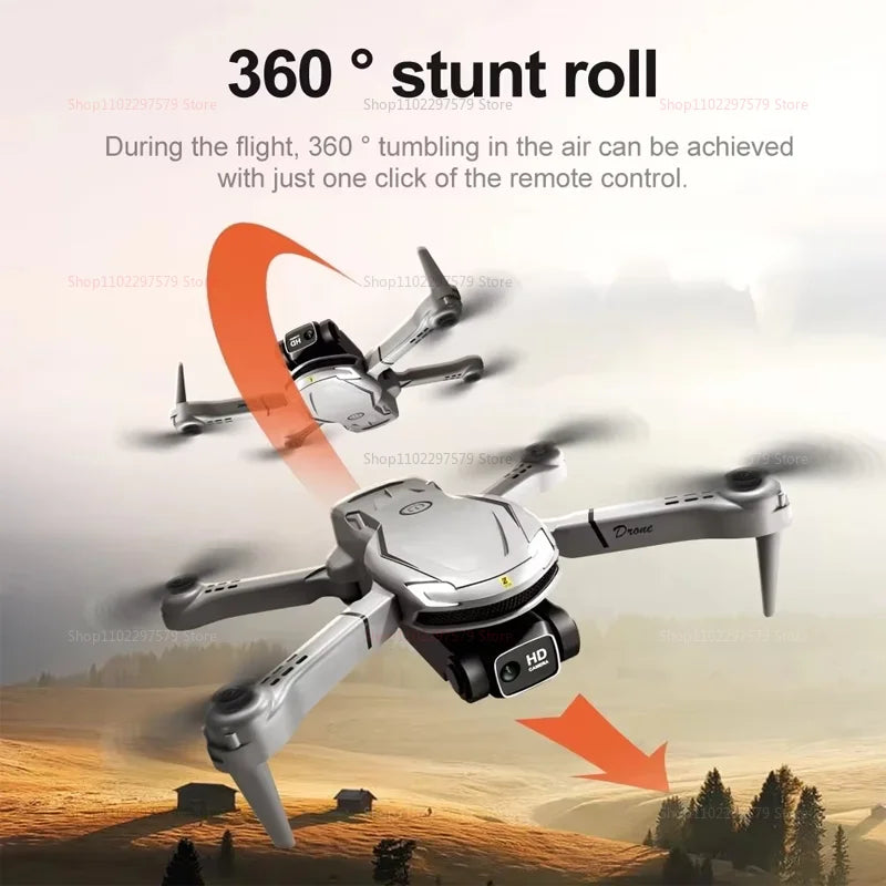 New V88 Drone VR 8K Professional HD Dual Camera WIFI Obstacle Avoidance Photography Optical Flow Foldable UAV Toys Holiday Gifts