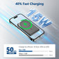 Magnetic Wireless Charger Station 15W Fast Charging Multi-Device Lightweight Portable For IPhone 17 16 15 14 13 Samsung AirPods